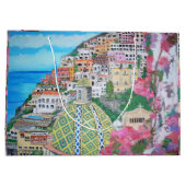 Positano - Aangepaste Gift Bag - Groot, glanzend Groot Cadeauzakje (Achterkant)