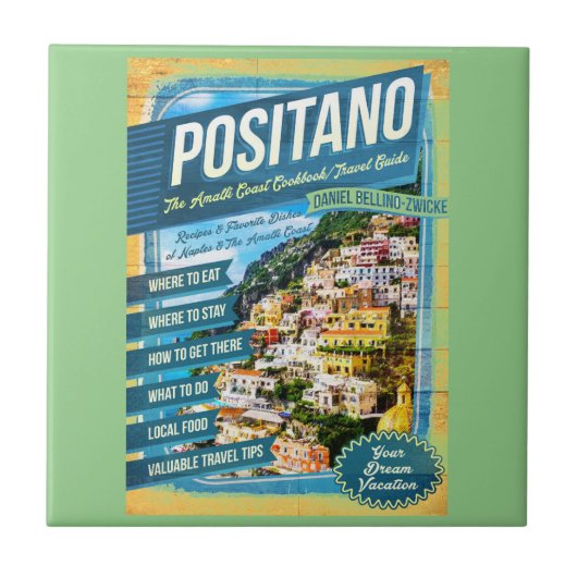POSITANO AMALFI COAST TILE TEGELTJE (Voorkant)