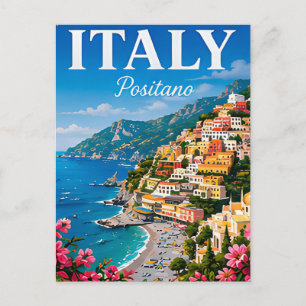 Positano Amalfi Kust Italië Reizen Briefkaart