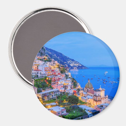 Positano, Amalfikust, Italië. Magneet (Voorkant / Achterkant)