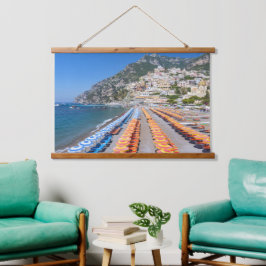 Positano Beach Amalfi Coast Italië Hangend Wandkleed