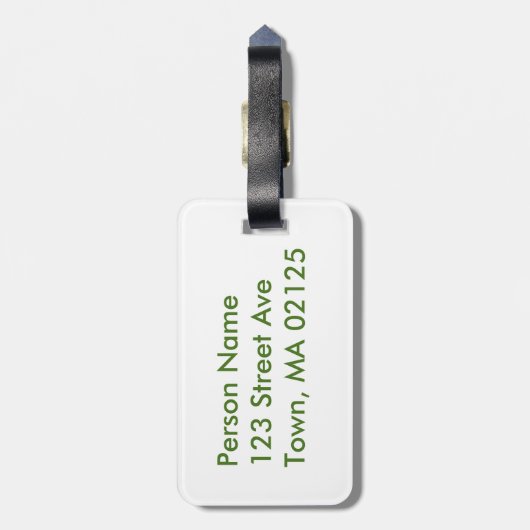 Positano Beach Bagagelabel (Achterkant verticaal)