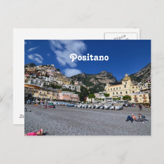 Positano Beach Briefkaart (Voorkant / Achterkant)