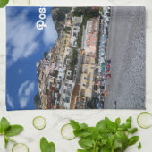 Positano Beach Theedoek (Gevouwen)