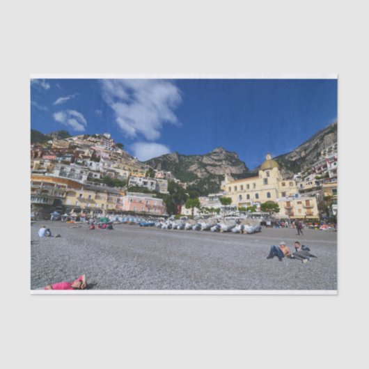 Positano Beach Tissuepapier (Voorkant)