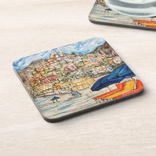 Positano Bier Onderzetter (Linkerzijde)