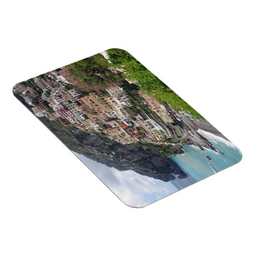 Positano bij de Amalfi kust rechthoek magneet (Rechterzijde)