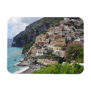 Positano bij de rechthoekmagneten van de Amalfi-ku Magneet