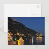 Positano bij nacht briefkaart (Voorkant / Achterkant)