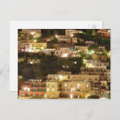 Positano bij nacht - Hillside Homes Briefkaart (Voorkant / Achterkant)