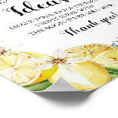 Positano Blauwe Tegel Citroen Datum Nacht Ideeën T Poster (Hoek)