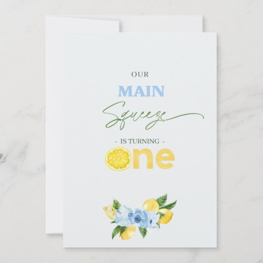 Positano Blue Lemon Onze belangrijkste knijp 1e ve Kaart (Achterkant)