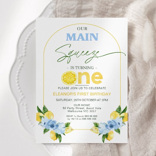 Positano Blue Lemon Onze belangrijkste knijp 1e ve Kaart