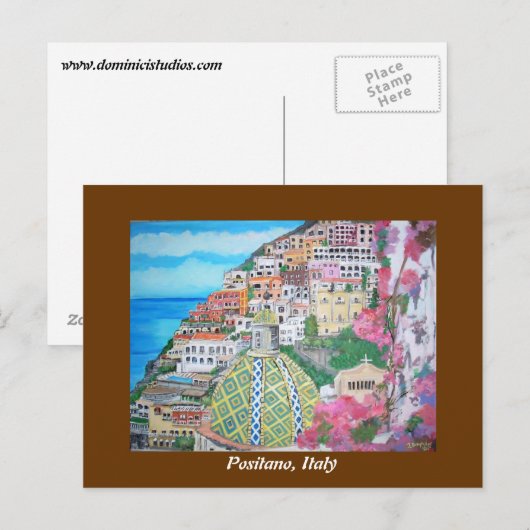 Positano-Briefkaart Briefkaart (Voorkant / Achterkant)