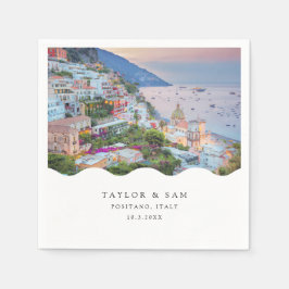 Positano Bruiloft Amalfi Kust Cocktail Servet