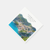 Positano bruiloft Amalfi kust foto servetten (Hoek)