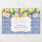 Positano citroenen Main Squeeze Vrijgezellenfeest Likeurfles Etiket (Enkel label)