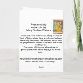 Positano Dame Notecards Kaart (Achterkant)