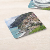 Positano-dorp aan de kust van Amalfi, onderzetter (Schuin)