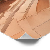 Positano droom: Waterverf Sunset Vista Poster (Hoek)