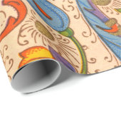 Positano Floral Grande Sangria Cadeaupapier (Rol Hoek)