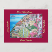 Positano, het Briefkaart van Kerstmis van Italië (Voorkant)