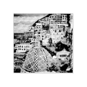 Positano - Houten Kunststempel Rubberstempel (Afrduk)