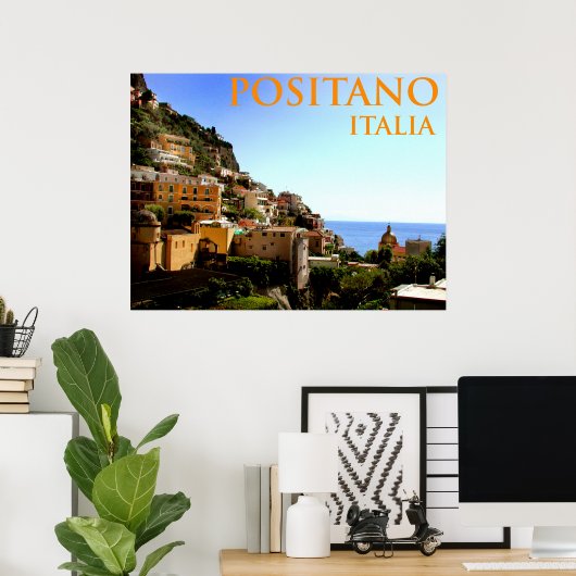 positano italia poster (Thuiskantoor)