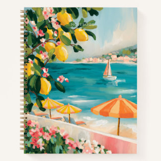 Positano Italiaanse riviera Amalfikust landschap Notitieboek