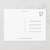 Positano Italië Aquarel Reisposter Uitnodiging Briefkaart (Achterkant)