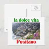 Positano Italië Briefkaart (Voorkant / Achterkant)