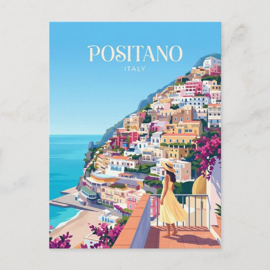 POSITANO ITALIË BRIEFKAART (Voorkant)