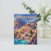 Positano Italië Briefkaart (Staand voorkant)