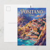 Positano Italië Briefkaart (Voorkant / Achterkant)