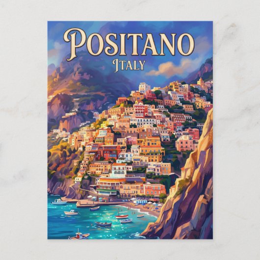 Positano Italië Briefkaart (Voorkant)