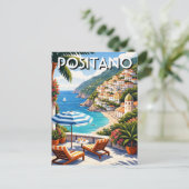 Positano Italië Briefkaart (Staand voorkant)