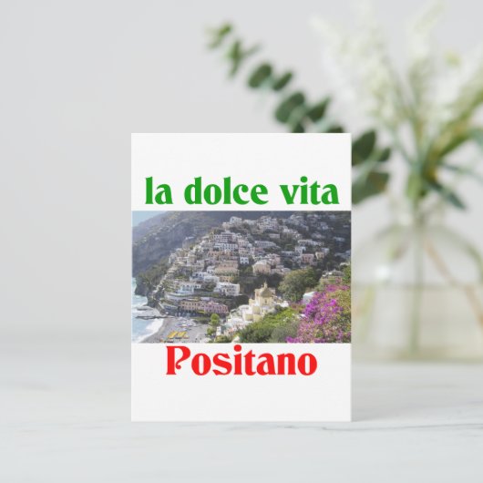 Positano Italië Briefkaart (Staand voorkant)