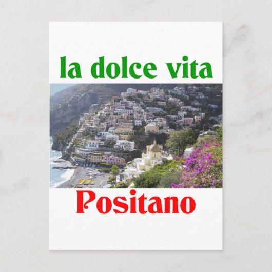 Positano Italië Briefkaart (Voorkant)
