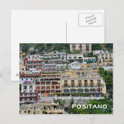 Positano, Italië Briefkaart (Voorkant / Achterkant)
