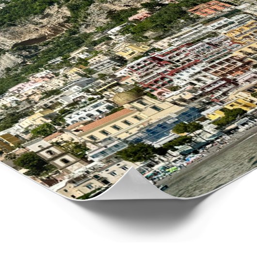 Positano, Italië Design Poster (Hoek)