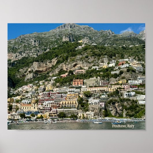 Positano, Italië Design Poster (Voorkant)