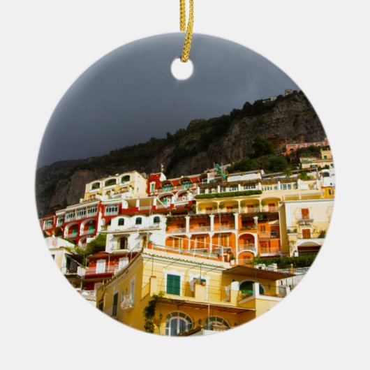 Positano, Italië Keramisch Ornament (Voorkant)