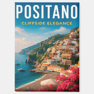 🌸 Positano Italië Klifzijde Kustdecoratie 🌊 Magneet