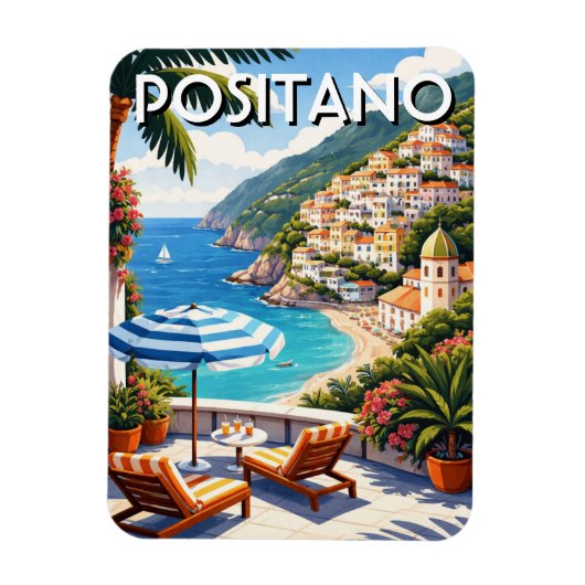 Positano Italië Magneet (Verticaal)
