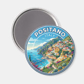 Positano Italië Magneet (Voorkant / Achterkant)