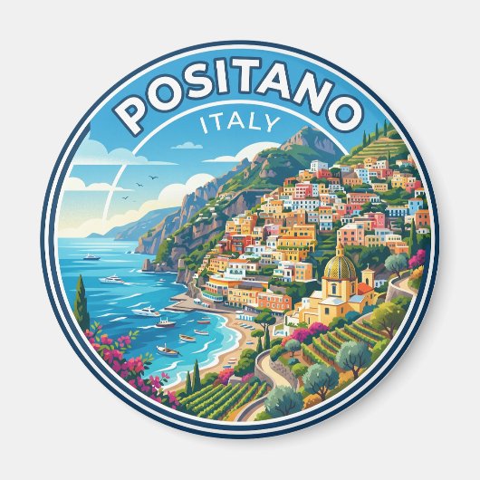Positano Italië Magneet (Voorkant)