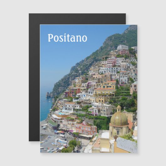 Positano, Italië Magnetische Uitnodiging (Voorkant / Achterkant)