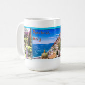 Positano Italië Met Capri Bekende Rotsen Mok (Voorkant links)