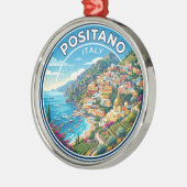Positano Italië Metalen Ornament (Links)