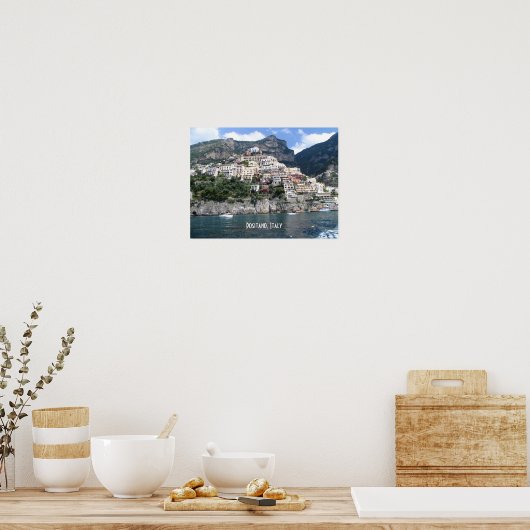 Positano, Italië Poster (Keuken)